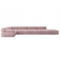 ECKSOFA modulares Sofa Felto-L3 - 475x190x70 cm Rosa Cord - Rosa, Holzwerkstoff/Textil (475/190cm) - ALTDECOR