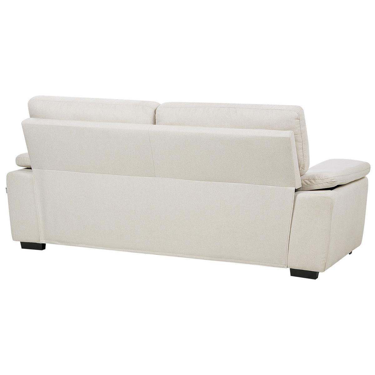 3-SITZER-SOFA hellbeige Vogar - Beige, Textil (195/90/74cm) - Beliani