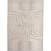 TEPPICH Outdoor ENGADIN in Creme, im Skandi-Stil mit 3D-Design, 120 x 170 cm - Beige, Textil (170/120cm) - KADIMA DESIGN