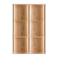 METALLREGAL QUADRO IV mit LED-Beleuchtung - Kaschmir/Eiche Artisan, Holzwerkstoff (66/99/20cm) - Lookway