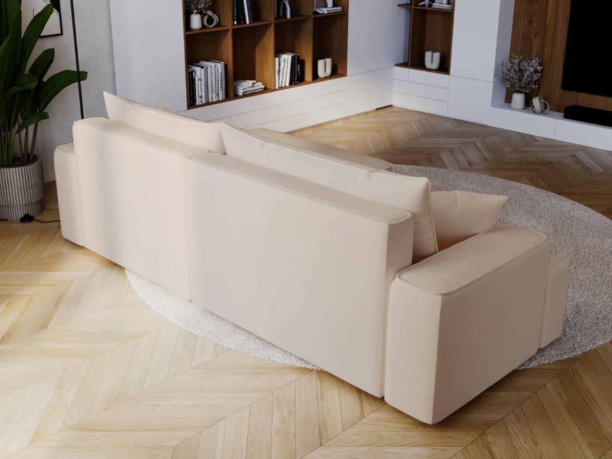 ECKSOFA California Beige Rechts - Beige, Holz/Textil (270/165cm) - Graingold