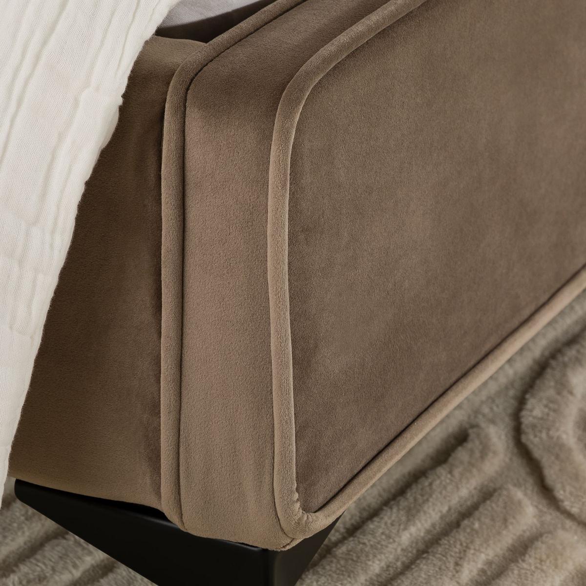 POLSTERBETT LAVORO 90x200 cm greige - Greige, Textil (90/200cm) - IDIMEX