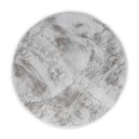 KUNSTFELLTEPPICH Chiara 120x120 cm - Silberfarben, Textil (120/120cm) - Gino Falcone
