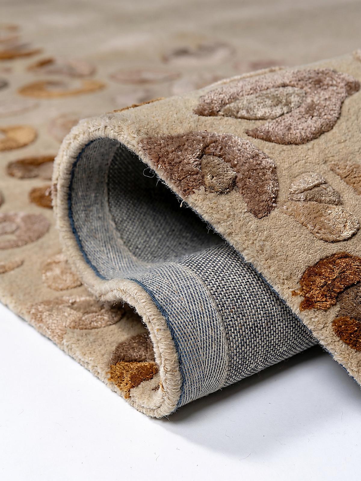 VISKOSETEPPICH SABLE, mit Tier-Motiv, Natur, 200 x 300 cm - Beige, Textil (300/200cm) - KADIMA DESIGN