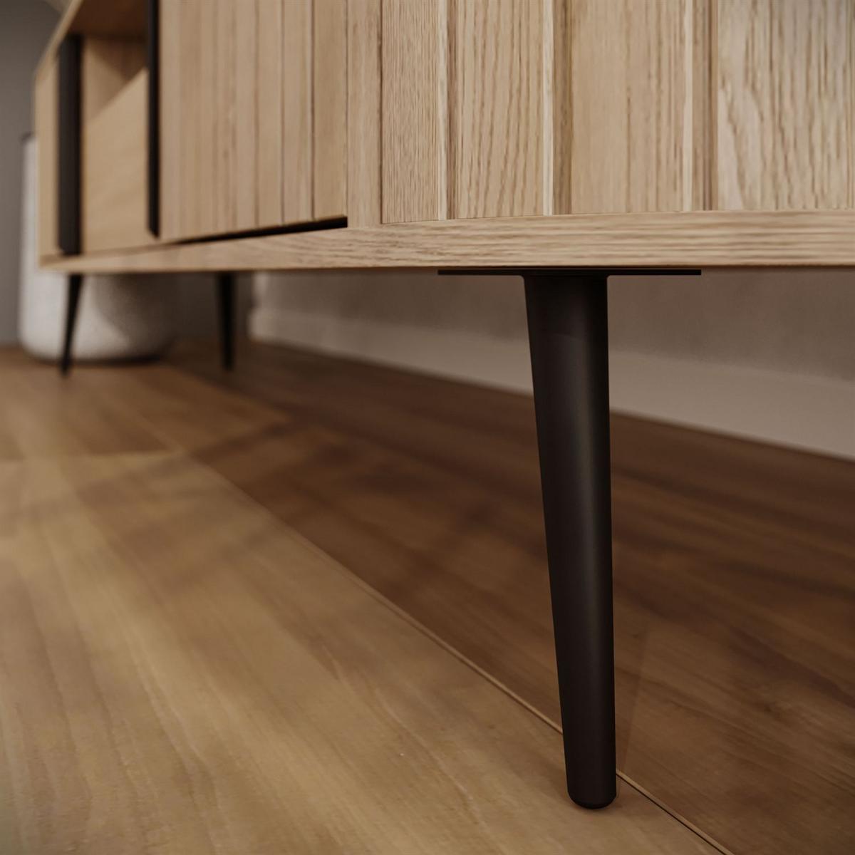 TV-SCHRANK WILLOW mit Schiebefronten - Eichefarben, Holzwerkstoff (196/51/40cm) - Lookway