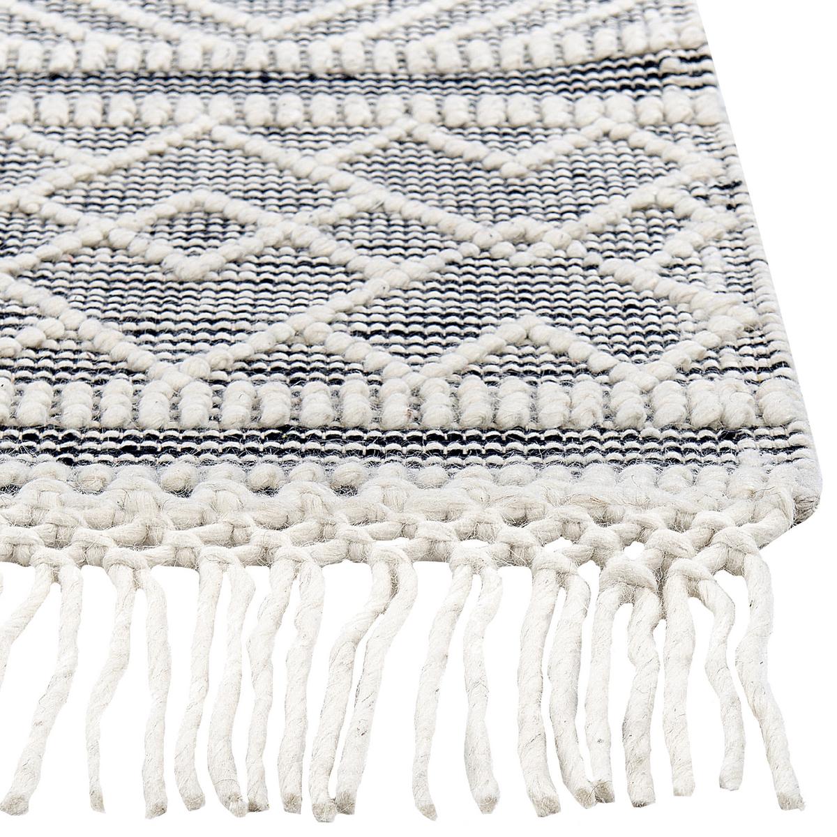 KURZFLOR-TEPPICH Toprakkale 230/160 cm - Grau, Textil (160/230cm) - Beliani
