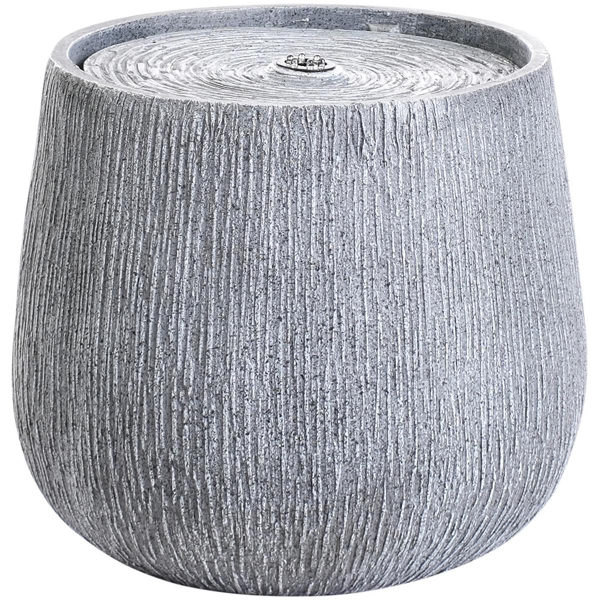 GARTENBRUNNEN Grau Cascata - Grau, Kunststoff (38/38/33cm) - Beliani