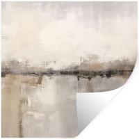 WANDTATTOO Moderne Kunst - Abstrakt - Beige Wanddeko 50x50 cm - Beige, Kunststoff (50/50/0.1cm) - MuchoWow