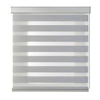 DOPPELROLLO Weiß 120x250 cm - Silberfarben, Kunststoff (120/250cm) - STORESDECO