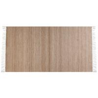TEPPICH geflochten Malhia 150/80 cm - Beige, Kunststoff (80/150cm) - Beliani