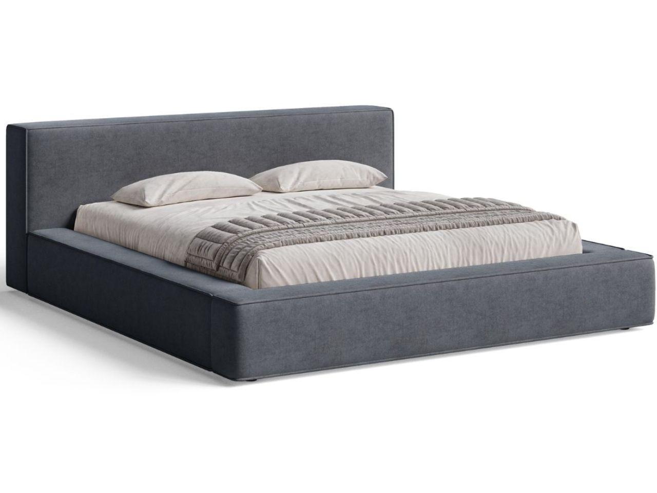 POLSTERBETT Mali 120x200 Dunkelgrau - Dunkelgrau, Textil (120/200cm) - Graingold