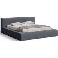 POLSTERBETT Mali 120x200 Dunkelgrau - Dunkelgrau, Textil (120/200cm) - Graingold