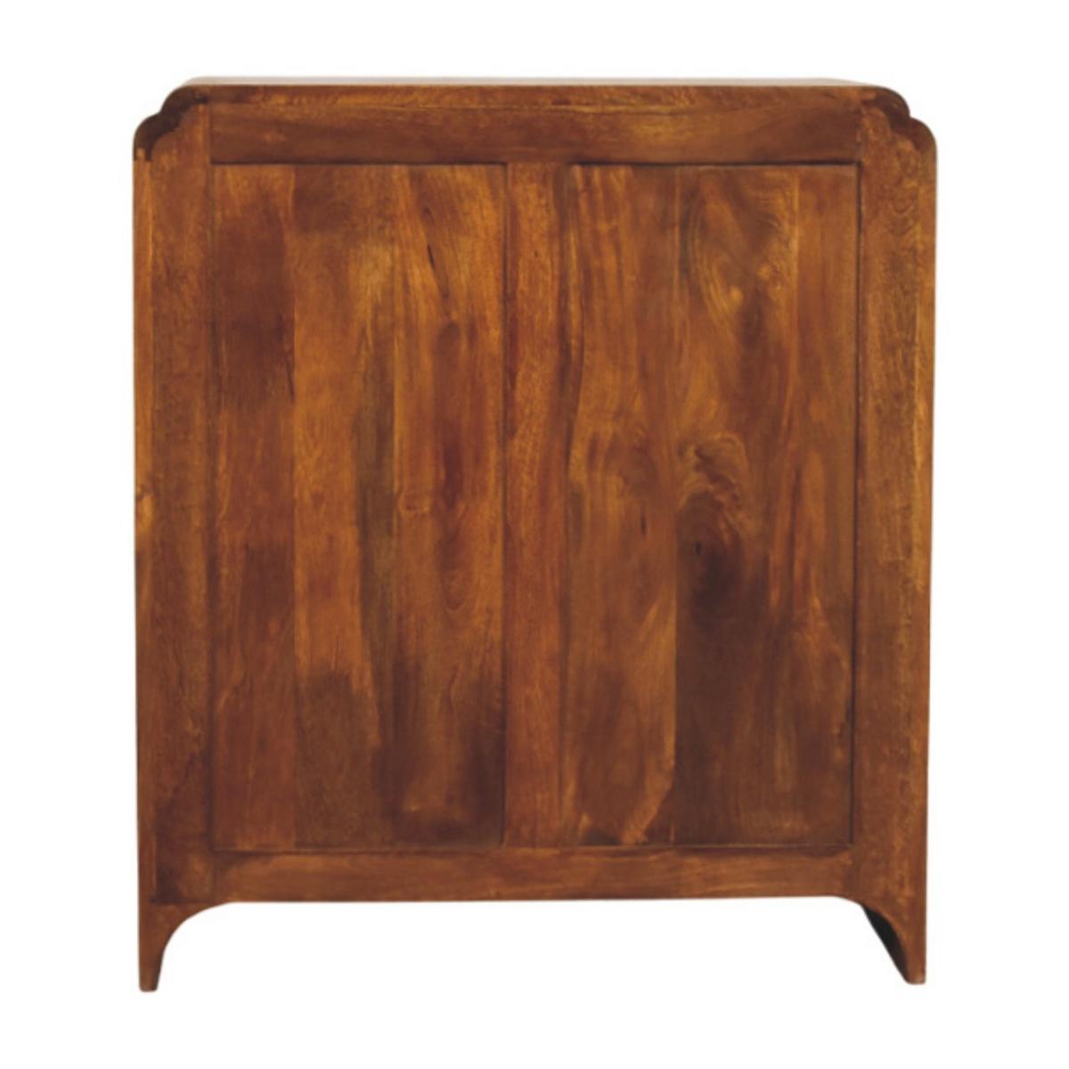 SCHRANK Rich-Kastanien-Finish, 2 Regale innen, Braun - Braun, Holz (35/80/70cm) - Artisan Furniture