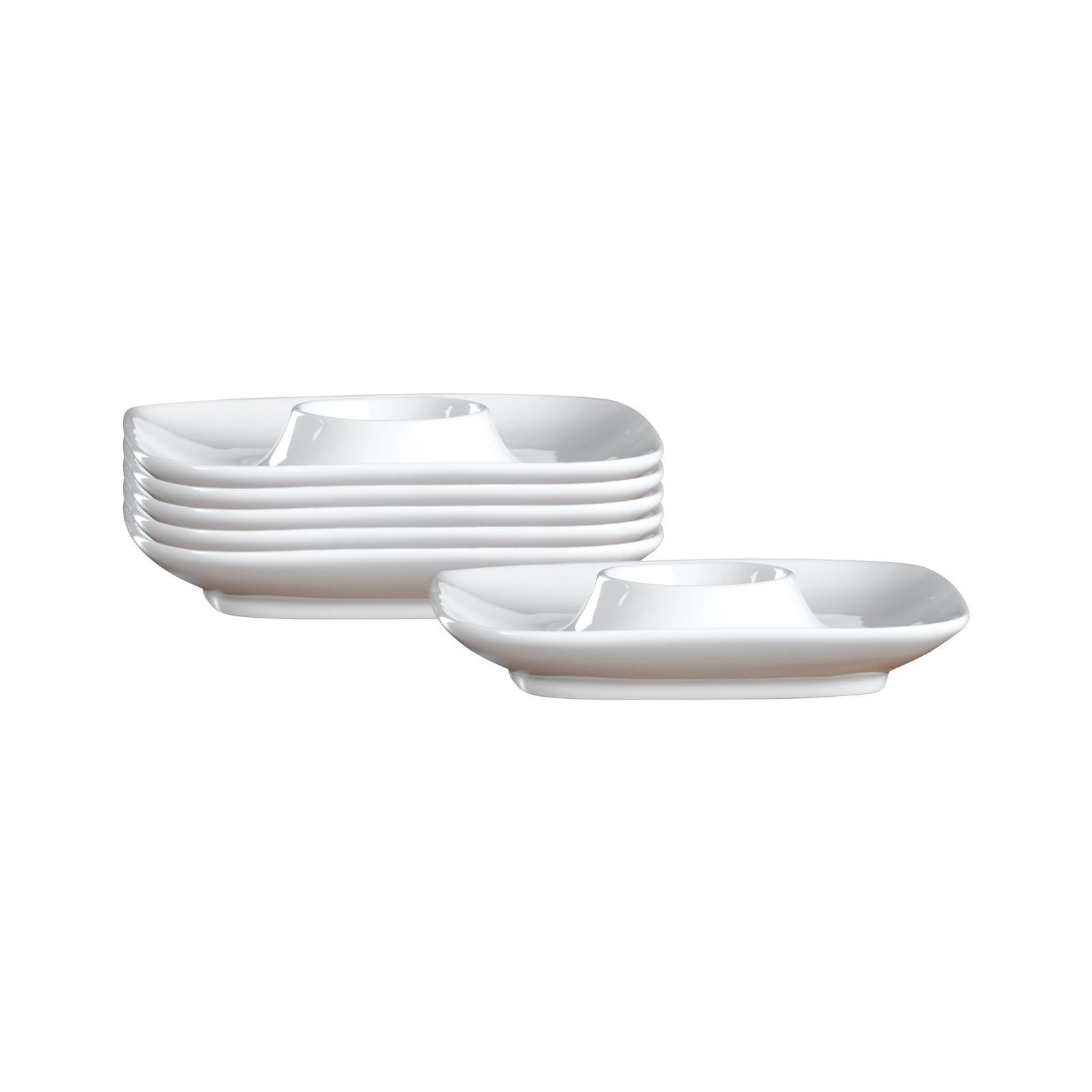 EIERTELLER Arena weiß ø 13 cm 6er Set - Weiß, Keramik (13/2/13cm) - Ritzenhoff Breker