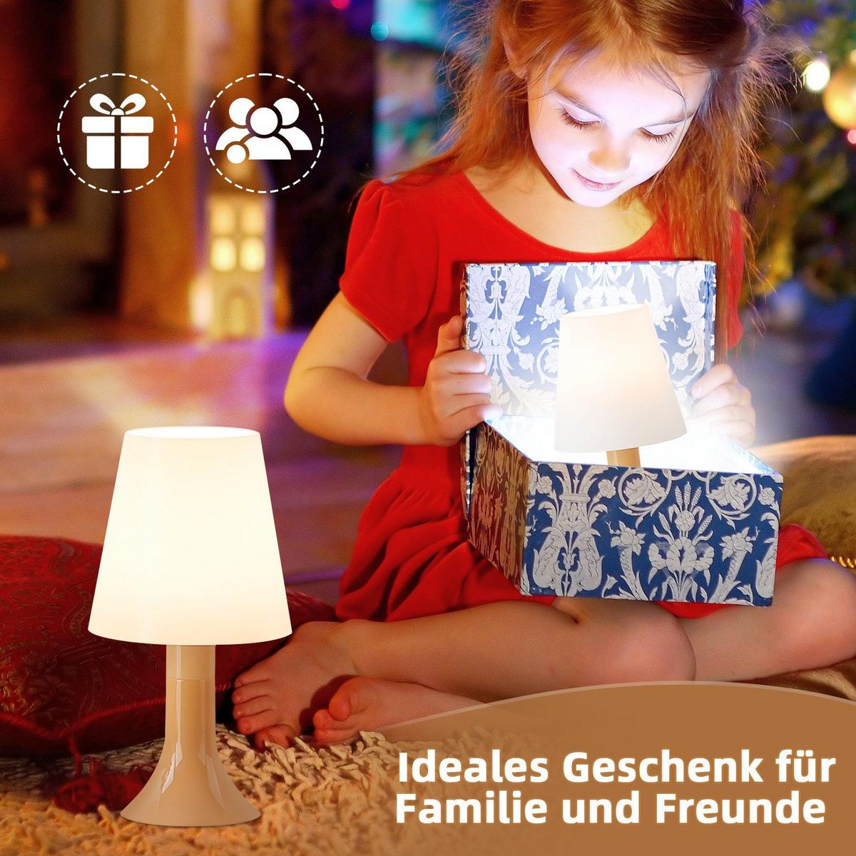 TISCHLAMPE Silvanus 9/24.5/13 cm - Braun, Kunststoff (9/24.5/13cm) - ZMH