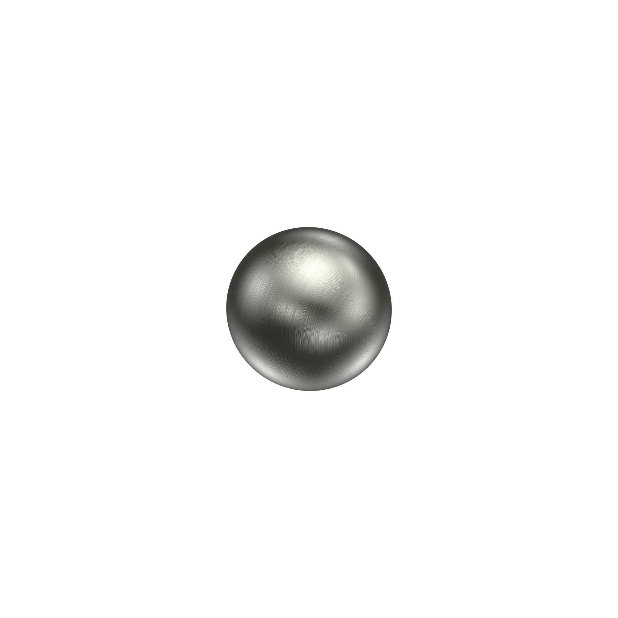 ENDSTÜCKE FÜR GARDINENSTANGEN 16 mm Ø, Puros Edelstahl, Packung 2 Stück - Edelstahlfarben, Metall (3.1/3.3/3.3cm) - INTERDECO