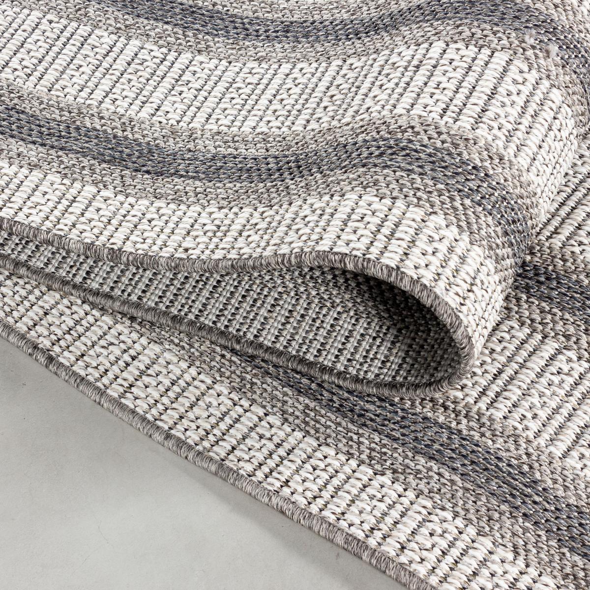 OUTDOORTEPPICH LIRIA, mit Bordüre, Creme, 60 x 100 cm - Beige, Textil (100/60cm) - KADIMA DESIGN