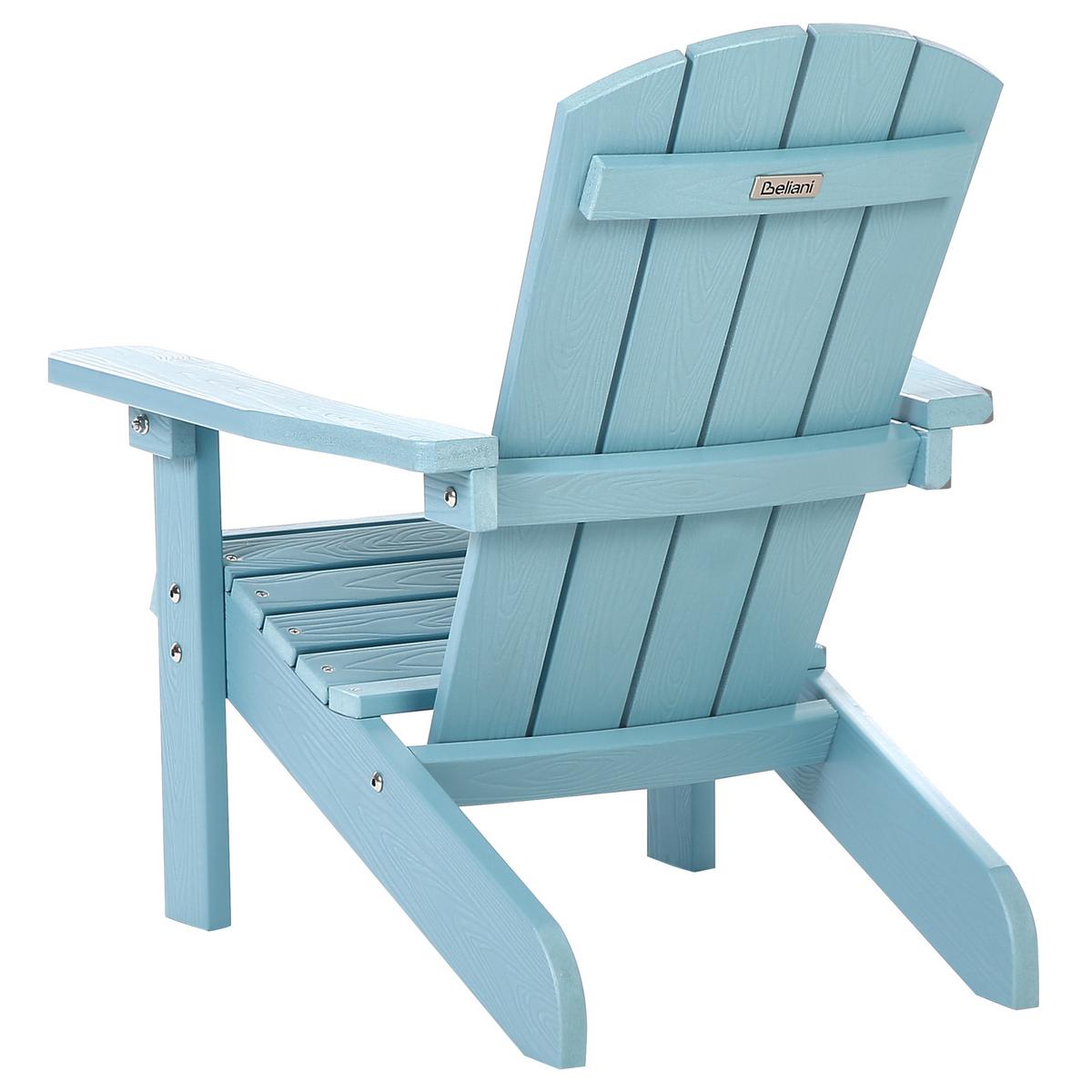 KINDERSESSEL Blau Adirondack - Blau, Kunststoff (40/64/50cm) - Beliani