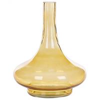 DEKOVASE Glas gelb Paneer - Goldfarben, Glas (30cm) - Beliani