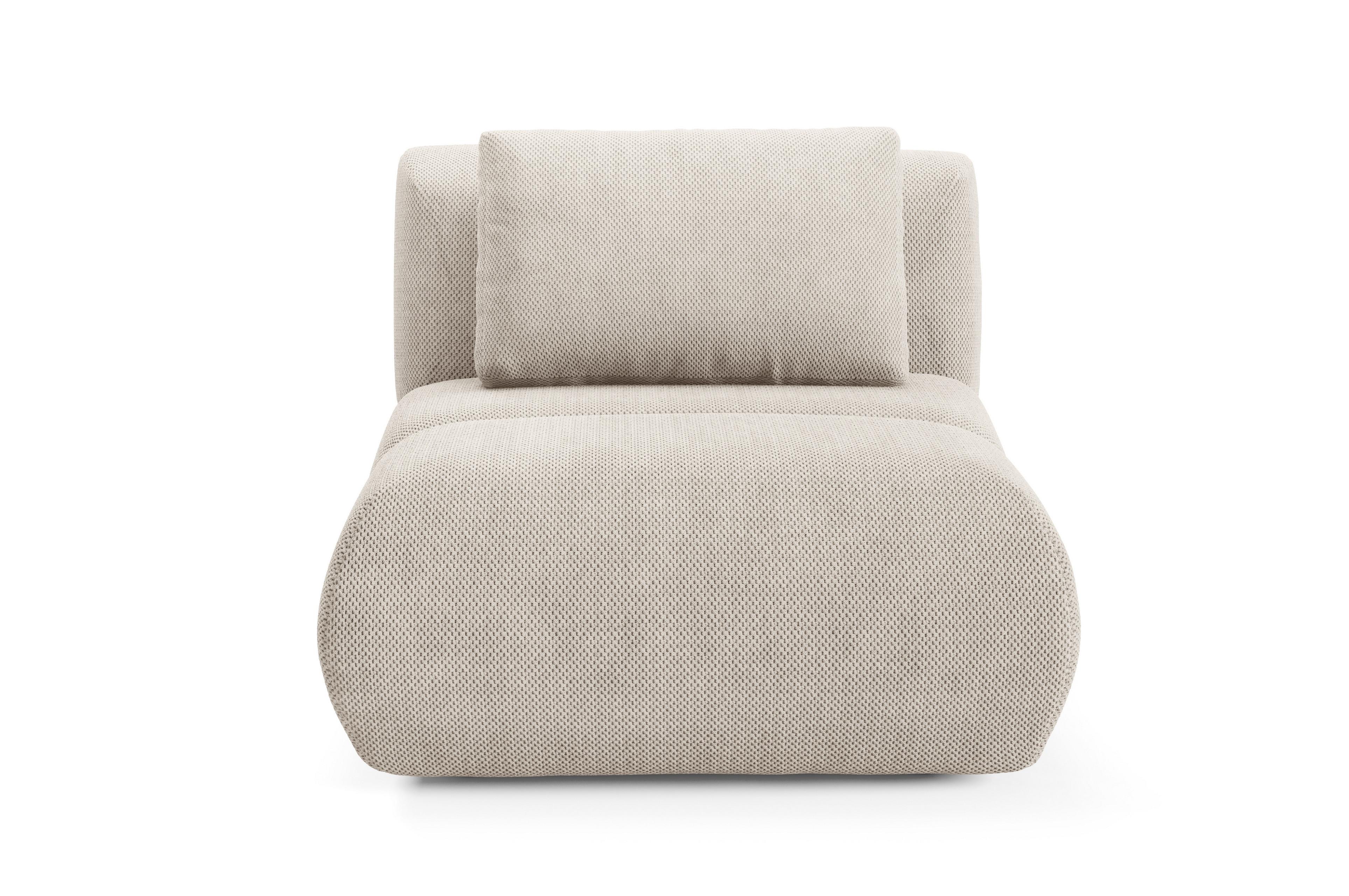 SESSEL ATOMO, Modern Polstersessel Loungesessel, Velours-Stoff Beige - Beige, Holz/Metall (98/82/134cm) - MASSENO