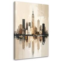LEINWANDBILD Städte & Architektur 60x90cm - Beige, Textil (60/90cm) - Feeby