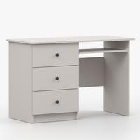 SCHREIBTISCH OLAF I 115/77/53cm Kaschmir, Griff Anthrazit - Kaschmir/Anthrazit, Holzwerkstoff/Metall (115/77/53cm) - imoebel24