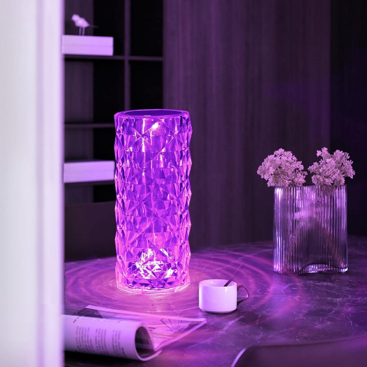 TISCHLAMPE Wahnflam 9.0/21.0/9.0 cm - Transparent, Kunststoff (9/9/21cm) - ZMH