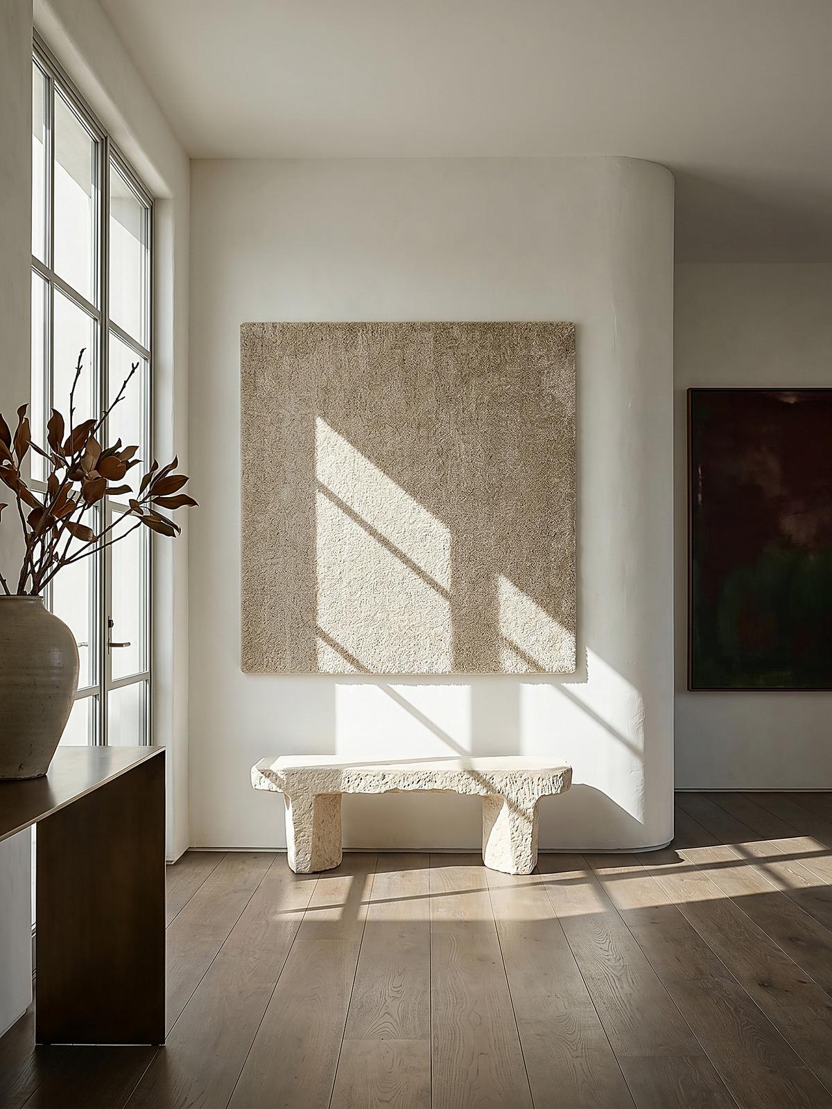 TEPPICH LYNE, einfarbig, Beige, 200 x 200 cm - Beige, Textil (200/200cm) - KADIMA DESIGN