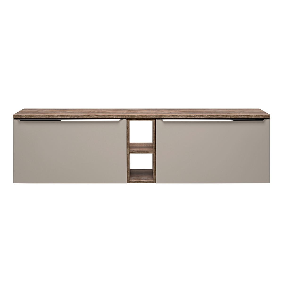 WASCHTISCHUNTERSCHRANK 180cm Éros Taupe - Taupe, Holzwerkstoff (180/48/46cm) - Petits-meubles