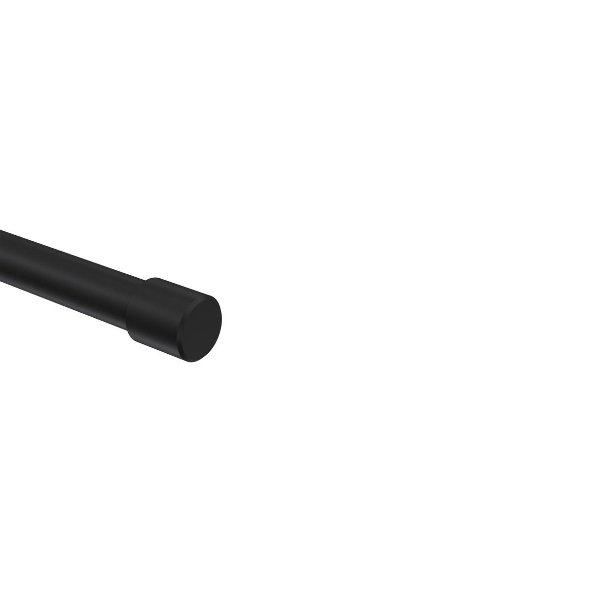 ENDSTÜCKE FÜR GARDINENSTANGEN 16 mm Ø, Lucan Schwarz, Packung 2 Stück - Schwarz, Metall (1.5/2.2/2.2cm) - INTERDECO
