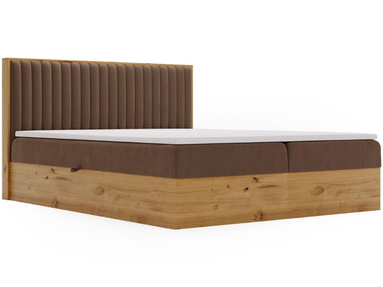 BOXBETT Forest 180x200 Braun - Braun, Holz/Textil (180/200cm) - Graingold
