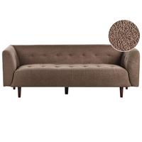 3-SITZER-SOFA Bouclé Braun Byske - Braun, Textil (200/73/78cm) - Beliani