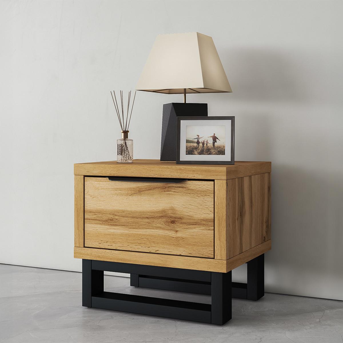 NACHTTISCH Eden Holz - Braun, Holzwerkstoff (55/49/45cm) - Petits-meubles