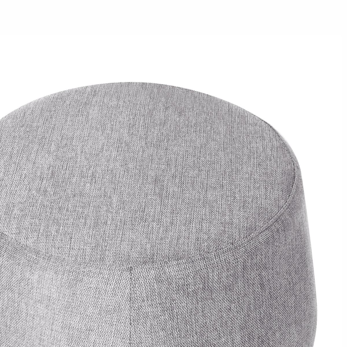 POUF Hellgrau Ashton - Hellgrau, Textil (61/43/61cm) - Beliani
