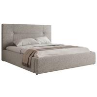 POLSTERBETT CALERIO CLASSIC 180/200 - Braun Kunstleder - Matratze Foam - Schwarz/Braun, Kunststoff/Textil (180/200cm) - MKS