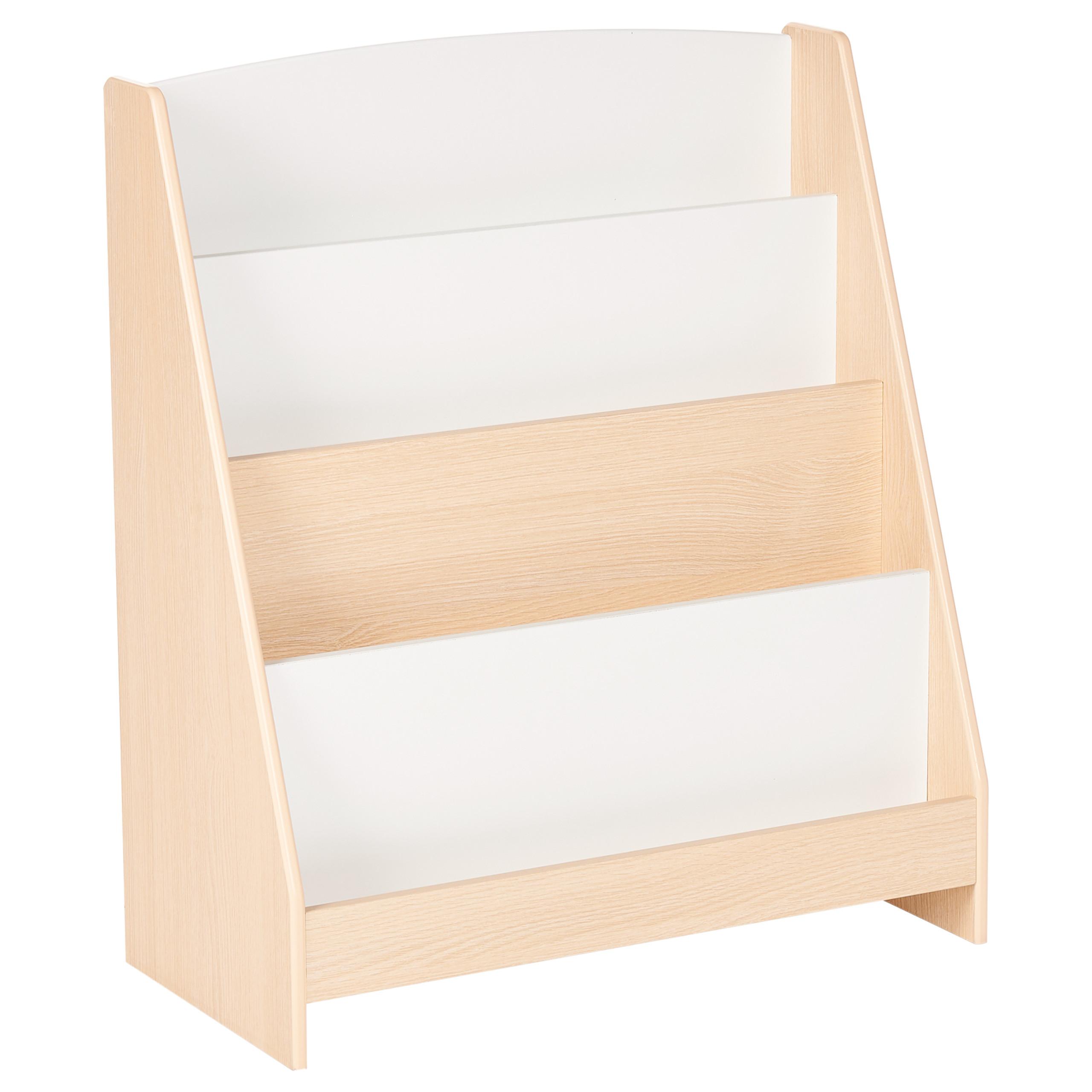 BÜCHERREGAL mit 4 Ebenen 70 cm Hellbraun Liloet - Braun, Holzwerkstoff (61/70/30cm) - Beliani