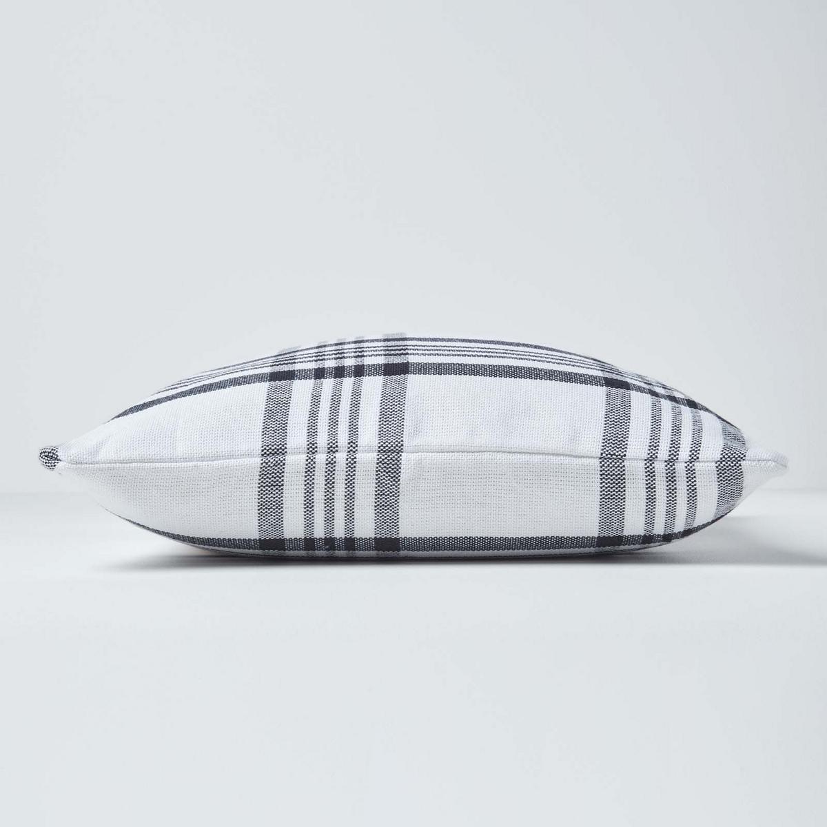 KISSENHÜLLE Schottenkaro 60/60 cm - Weiß, Textil (60/60cm) - Homescapes