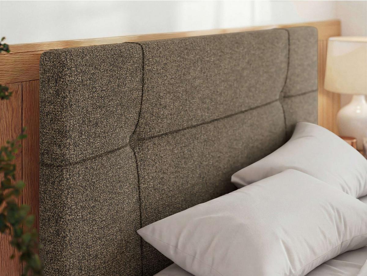 POLSTERBETT CALERIO CLASSIC 160/200 - Grau Stukture - ohne Matratze - Schwarz/Grau, Kunststoff/Textil (160/200cm) - MKS