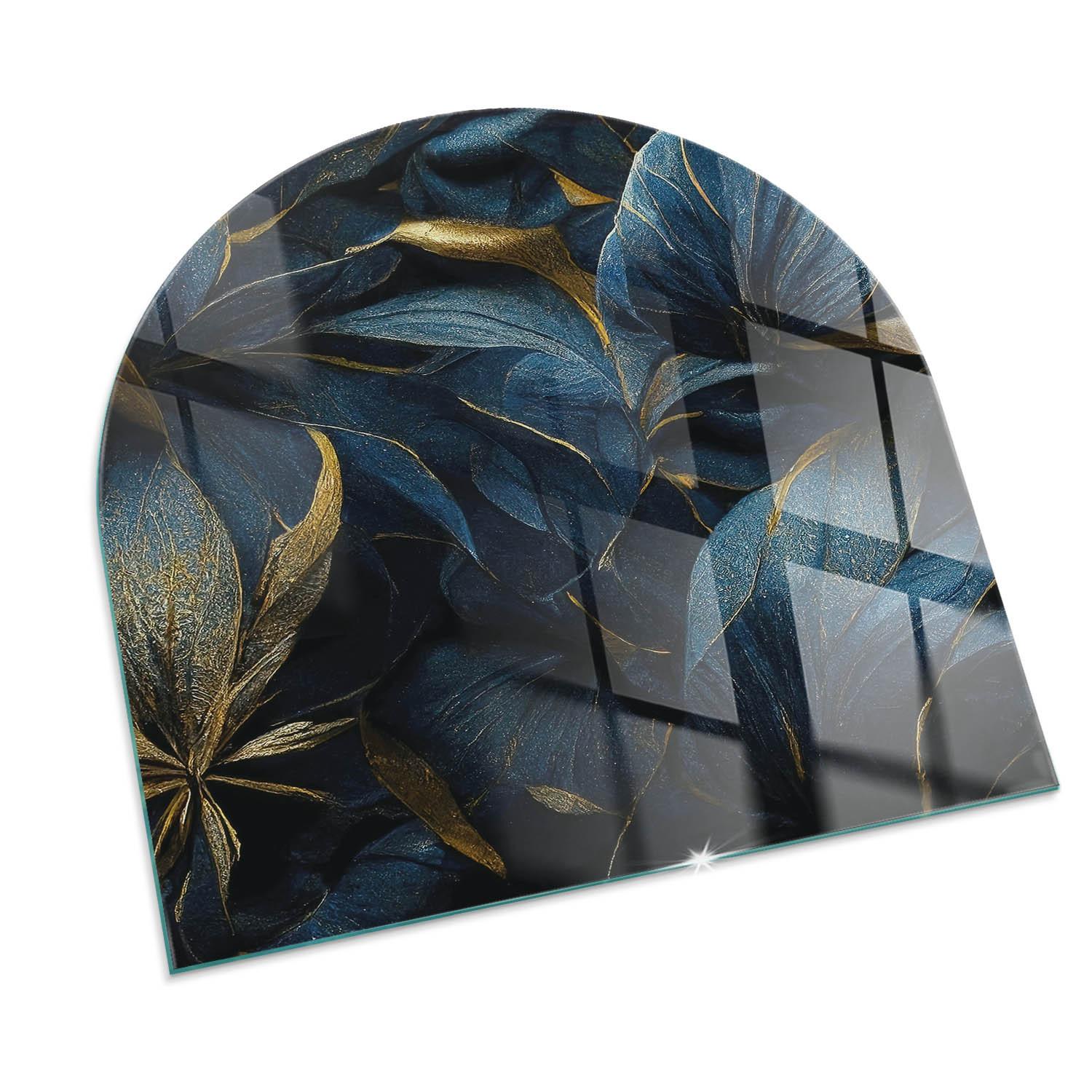 GLASPLATTE für Kamin 100x100 cm - Dunkelblau, Glas (100/100/0.4cm) - TULUP