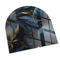 GLASPLATTE für Kamin 100x100 cm - Dunkelblau, Glas (100/100/0.4cm) - TULUP
