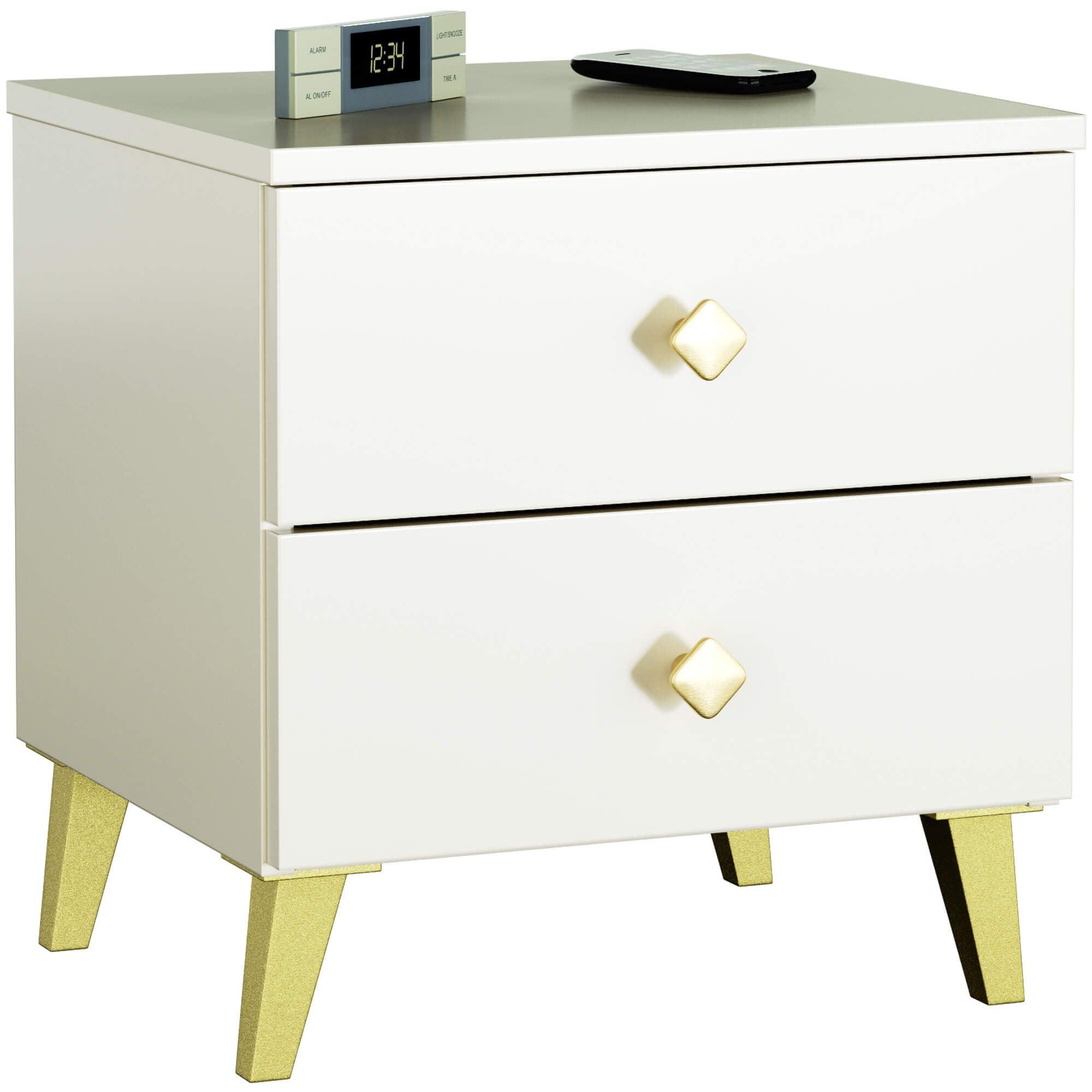 NACHTTISCH Kaschmir 43/40/37 - Kaschmir, Holzwerkstoff (40/43/37cm) - RAUMHIRSCH FURNITURE