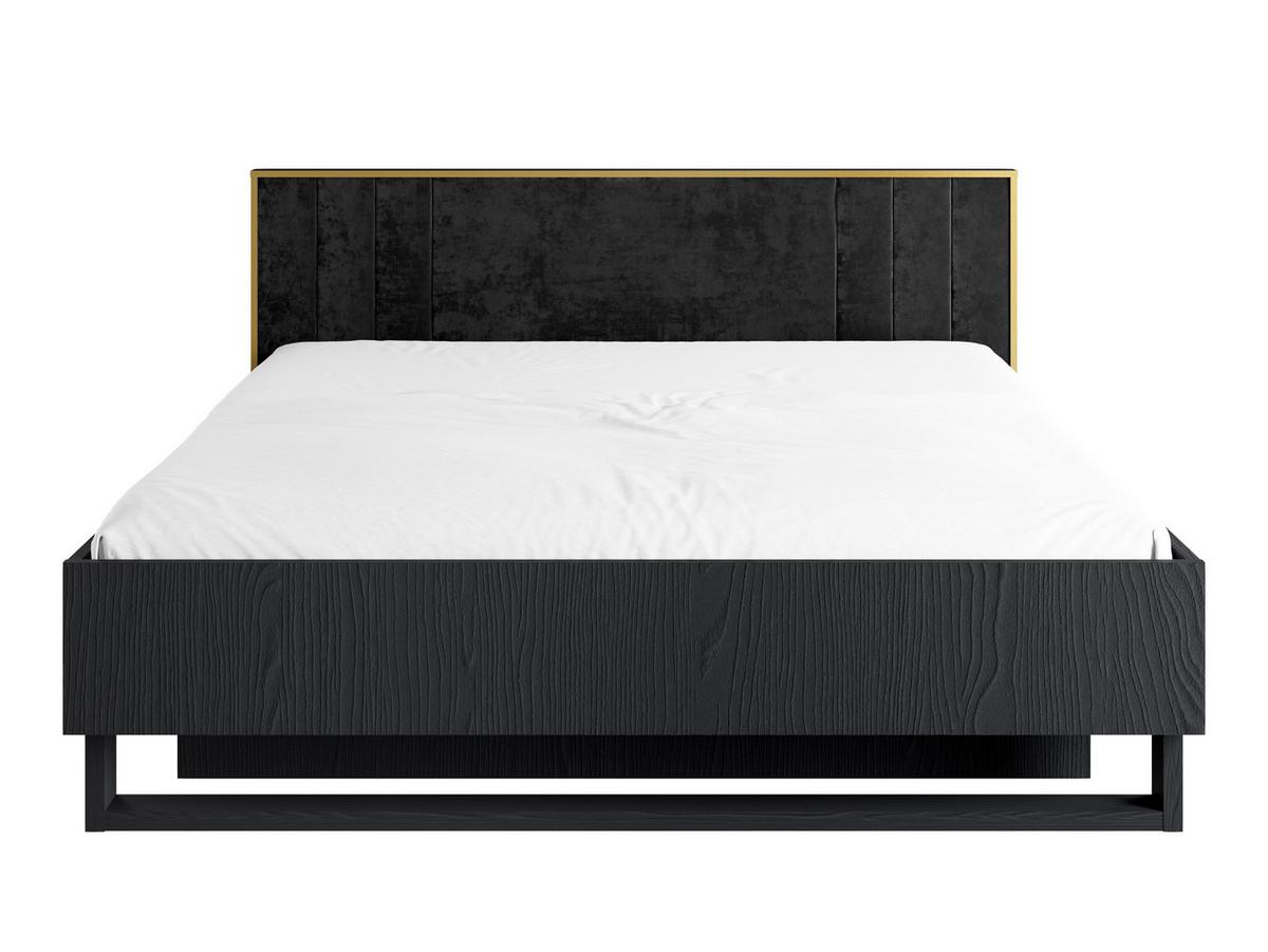 POLSTERBETT Brunelli Schwarz 169/97,3/207,4 cm – mit Bettkasten - Schwarz, Holzwerkstoff (160/200cm) - AX Living