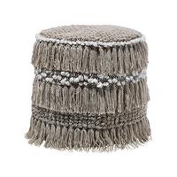 POUF Noida 44/44/43 cm - Beige, Naturmaterialien/Textil (44/43/44cm) - Beliani