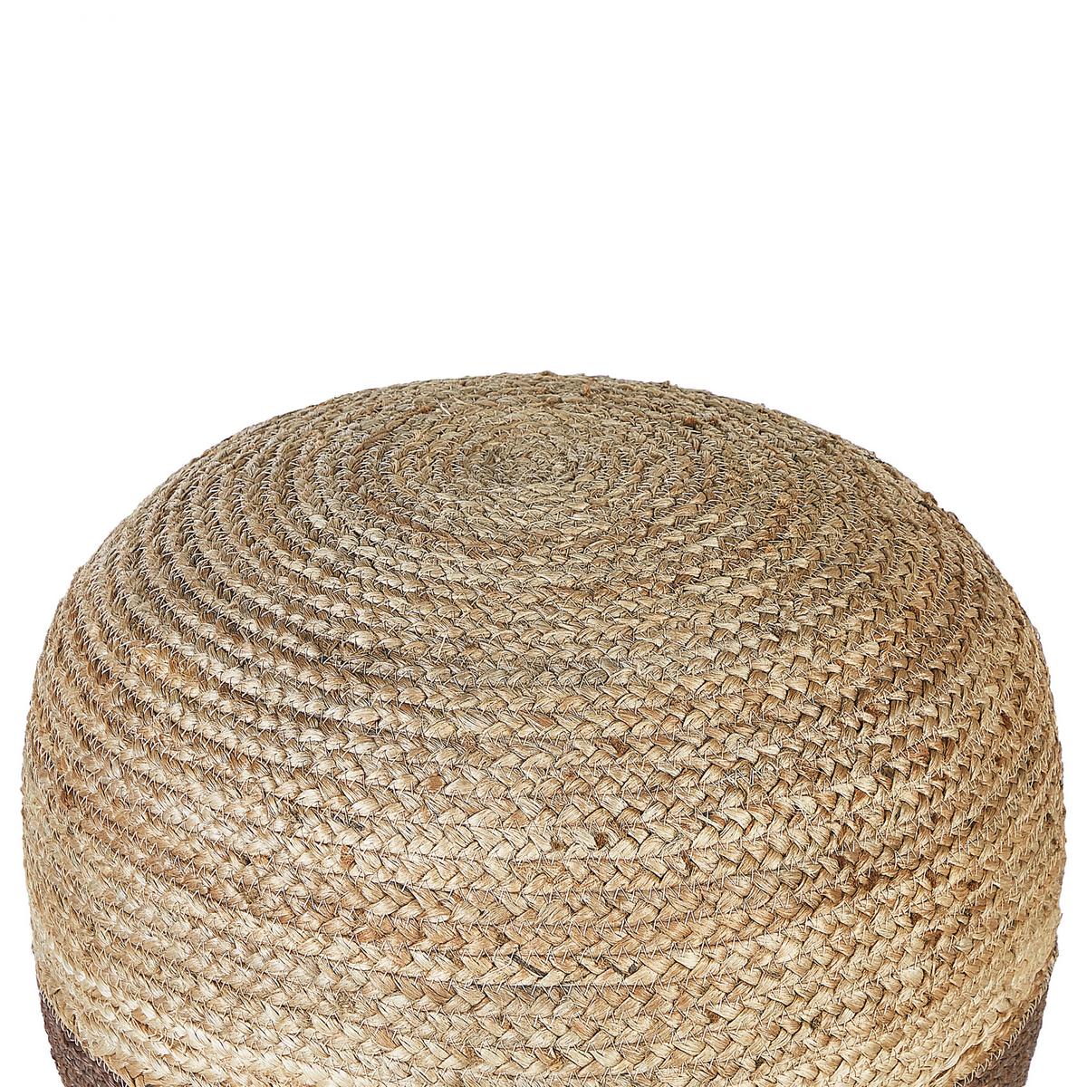 POUF Duki 50/50/40 cm - Naturfarben, Naturmaterialien (50/40/50cm) - Beliani