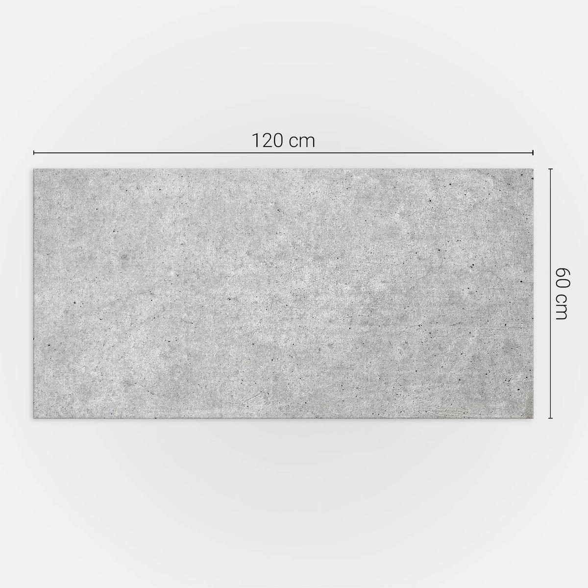 WANDPANEEL 120x60 cm selbstklebend Cemento - Graphitfarben, Kunststoff (60/1.6/120cm) - Wallfluent