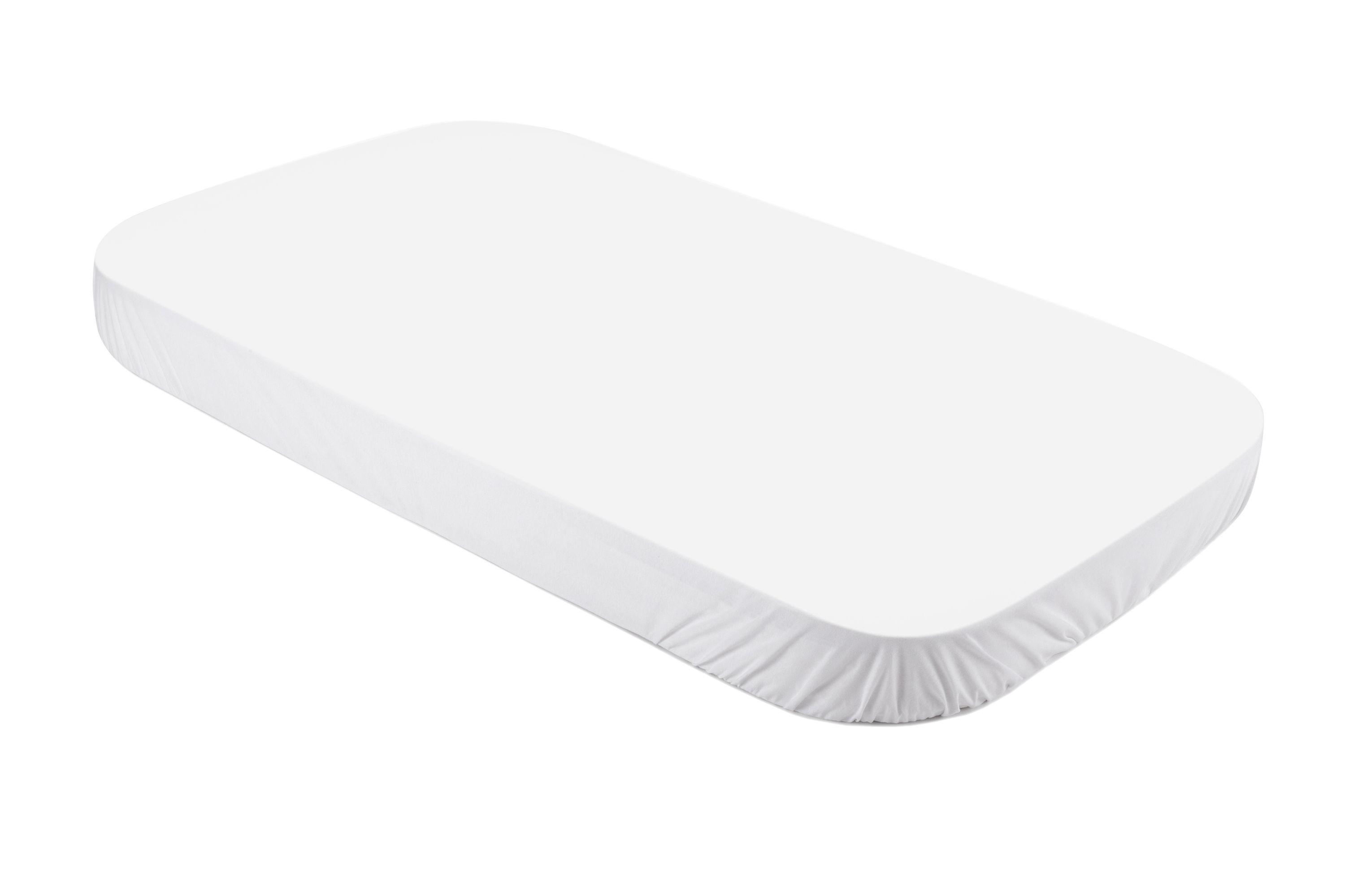 BABY Spannbettlaken für Babybett 7in1 - Weiß, Textil (73/124cm) - waldin