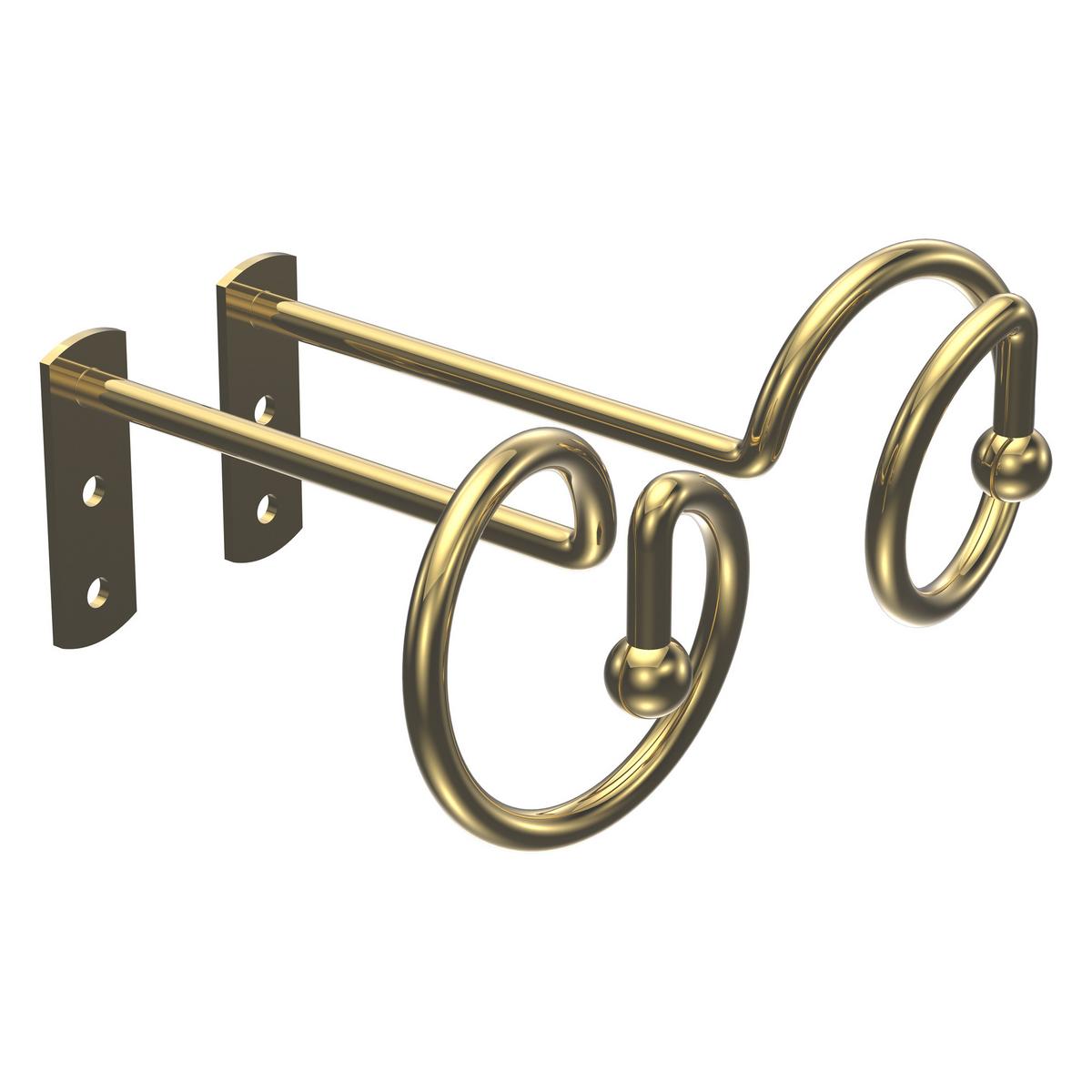 DRAPIERHAKEN für Gardinen / Vorhänge, Messing-farbig, Packung 1 Paar - Messingfarben, Metall (13.8/5.8/5.8cm) - INTERDECO