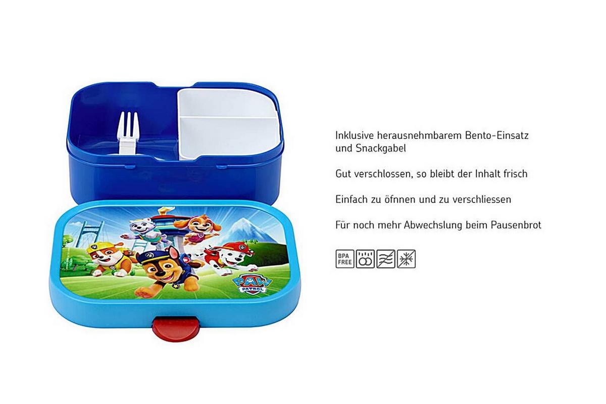 BROTDOSE Campus Paw Patrol Pups 700 ml - Blau/Hellblau, Kunststoff (13.2/6.1/17.8cm) - Mepal