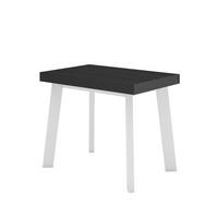 ESSTISCH ausziehbar 58 bis 222cm, für 10 Gäste, schwarz, 58/90/73cm - Schwarz, Holzwerkstoff (90/222/73cm) - Skraut Home