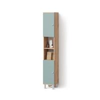 BADSCHRANK Fucino Grün 30 x 190 cm - Grün, Holzwerkstoff (30/190/30cm) - Livinity®